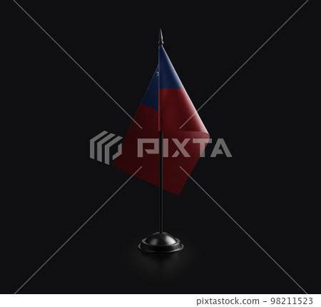 Small national flag of the Samoa on a black background Small national flag of the Samoa on a black background 98211523