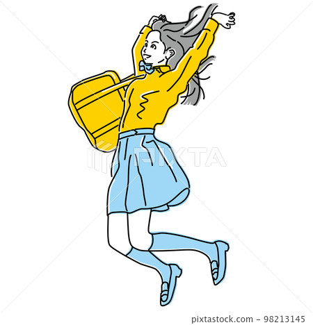 一個滿懷希望，歡欣雀躍的女學生應試生 98213145