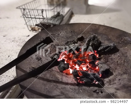 Last photo of the bonfire (last photo of the solo camp sized bonfire burning out) Last photo of the bonfire (last photo of the solo camp sized bonfire burning out) 98214497