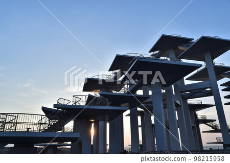 Futtsu Pass Observatory and Sunset 98215958