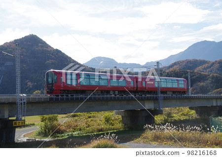 Echigo Tokimeki Railway Resort Setsugekka Himekawa Railway Bridge and Mt. Kurohime Echigo Tokimeki Railway Resort Setsugekka Himekawa Railway Bridge and Mt. Kurohime 98216168