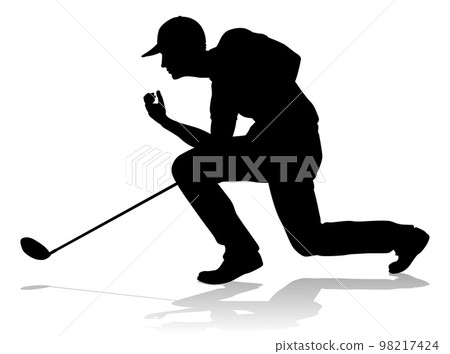 Golfer Golf Sports Person Silhouette Golfer Golf Sports Person Silhouette 98217424