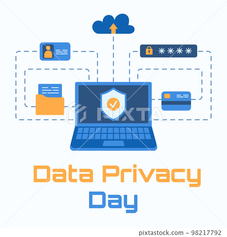 Illustration for data privacy day january 28. 98217792