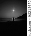 full moon and sea 98218670