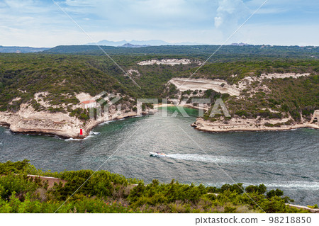 Bonifacio, Corsica. Coastal landscape Bonifacio, Corsica. Coastal landscape 98218850