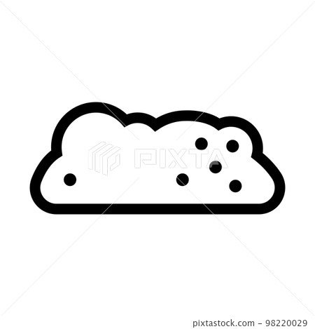Ground icon line isolated on white background. Black flat thin icon on modern outline style. Linear symbol and editable stroke. Simple and pixel perfect stroke vector illustration 98220029