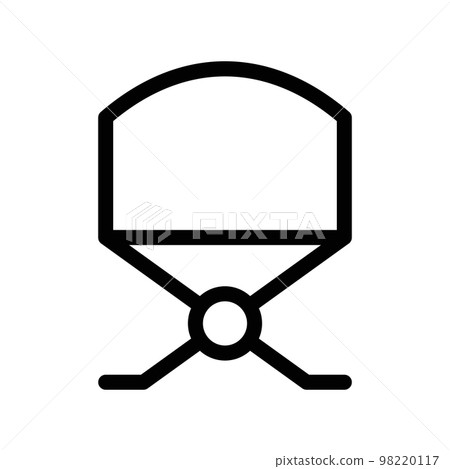 Director chair line icon isolated on white background. Black flat thin icon on modern outline style. Linear symbol and editable stroke. Simple and pixel perfect stroke vector illustration. Director chair line icon isolated on white background. Black flat thin icon on modern outline style. Linear symbol and editable stroke. Simple and pixel perfect stroke vector illustration. 98220117