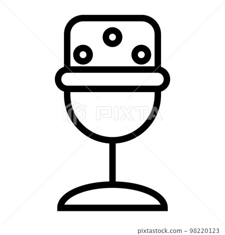 Recording mic line icon isolated on white background. Black flat thin icon on modern outline style. Linear symbol and editable stroke. Simple and pixel perfect stroke vector illustration. Recording mic line icon isolated on white background. Black flat thin icon on modern outline style. Linear symbol and editable stroke. Simple and pixel perfect stroke vector illustration. 98220123