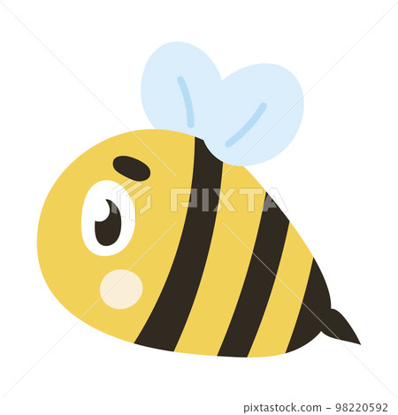 Cute Easter bee character for kids illustration, design element for spring themed invitations Cute Easter bee character for kids illustration, design element for spring themed invitations 98220592