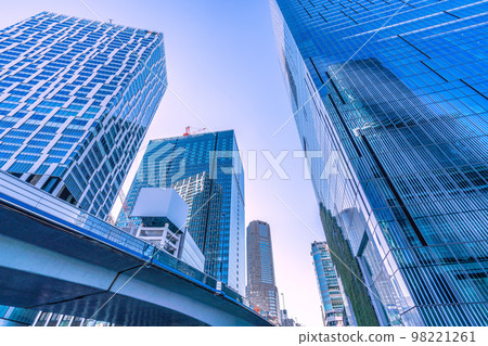 Tokyo's cityscape in Japan: Shibuya Stream, Sakuragaoka redevelopment, Shibuya Scramble Square, and other six buildings in Shibuya 98221261