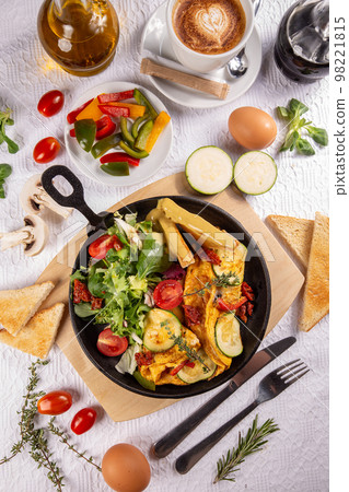 Fresh homemade omelette 98221815