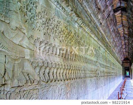 Angkor ruins 2005 Angkor Wat milk sea churning 98221914