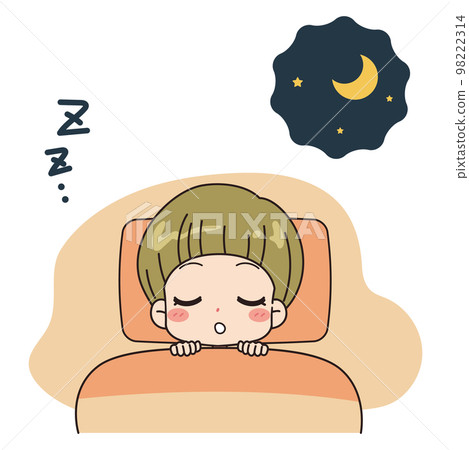一個女人睡在蒲團上的插圖 一個女人睡在蒲團上的插圖 98222314