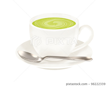 抹茶拿鐵(咖啡杯、碟子、勺子) 抹茶拿鐵(咖啡杯、碟子、勺子) 98222339