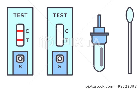 Test kits for positive and negative tests for diseases and infectious diseases Test kits for positive and negative tests for diseases and infectious diseases 98222398