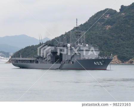A Maritime Self-Defense Force vessel at anchor 98223163