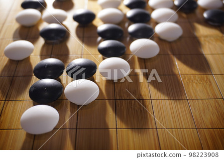 Chinese Go or Weiqi game board. Chinese Go or Weiqi game board. 98223908