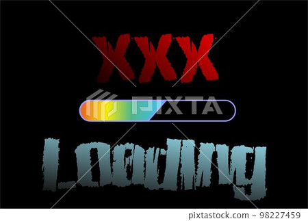 Xxx loading on the black background. Xxx loading on the black background. 98227459