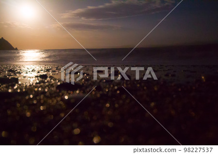 night sea moon light of a wave surf night sea moon light of a wave surf 98227537