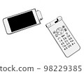 0403_Color illustration of a broken phone 98229385