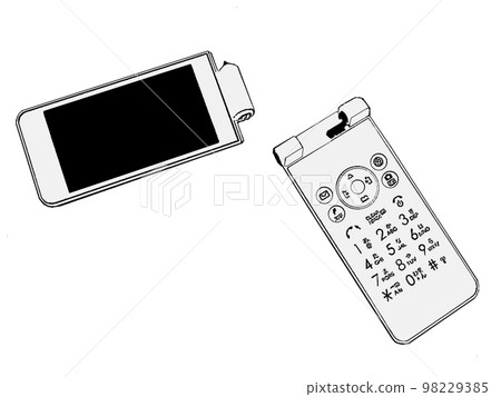 0403_Color illustration of a broken phone 0403_Color illustration of a broken phone 98229385