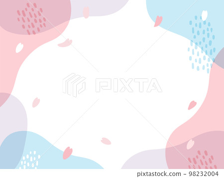 帶有春天意象的時尚弧形框架 98232004