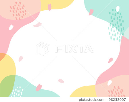 Stylish curved frame with the image of spring Stylish curved frame with the image of spring 98232007