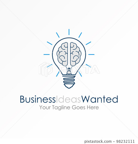 unique Lighting and color Brain with brain image graphic icon logo design abstract concept vector stock. Can be used as a symbol related to creative or tech 98232111