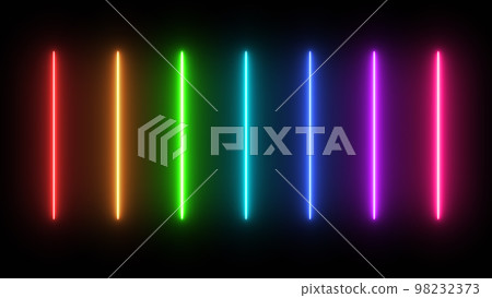 Colorful Flicker Neon Light Technology VJ Loop Background 98232373
