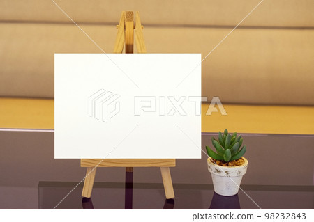 Card mock-up on modern interior background Card mock-up on modern interior background 98232843