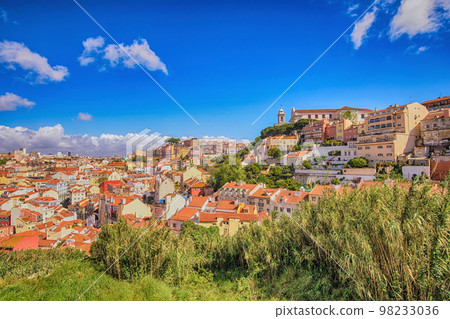 Lisbon Portugal city skyline at Lisbon Baixa district Lisbon Portugal city skyline at Lisbon Baixa district 98233036