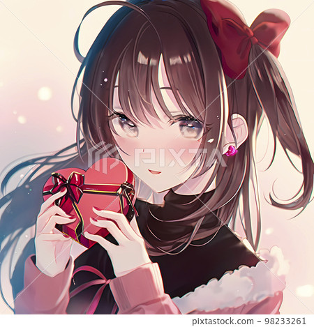 Valentine's Day Confession image from a woman... - Stock Illustration