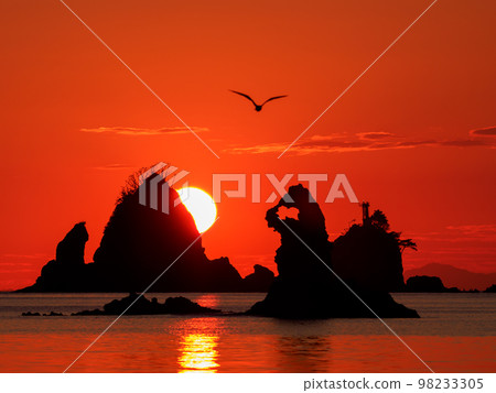 Shizuoka Nishi Izu _ Otako coastal sunset 98233305