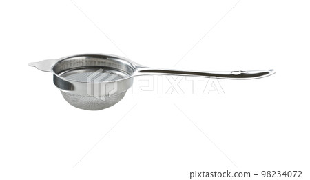 Metal or stainless-steel kitchen strainer,  isolated on white background . 98234072