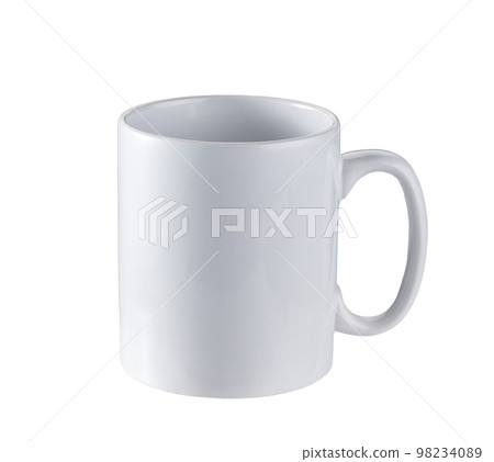 white cup isolated isolated on white background. 98234089