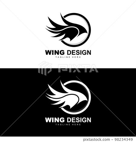 Wings Logo, Phoenix Logo, Bird Wing Vector, Template Illustration, Wing Brand Design 98234349