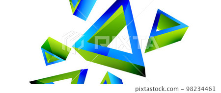 3d triangle abstract background. Basic shape technology or business concept composition. Trendy techno business template for wallpaper, banner, background or landing 3d triangle abstract background. Basic shape technology or business concept composition. Trendy techno business template for wallpaper, banner, background or landing 98234461