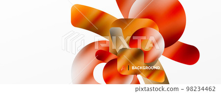 Metallic shiny geometric surfaces, round shapes and circles. Digital web futuristic template for wallpaper, banner, background, card, book Illustration, landing page Metallic shiny geometric surfaces, round shapes and circles. Digital web futuristic template for wallpaper, banner, background, card, book Illustration, landing page 98234462