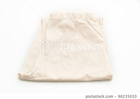 beige pant fold on white background beige pant fold on white background 98235010