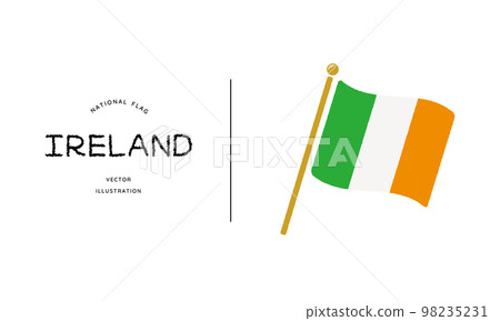 Irish flag icon vector illustration Irish flag icon vector illustration 98235231