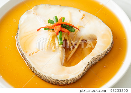 Steamed Cod Fish with Soy Sauce Steamed Cod Fish with Soy Sauce 98235290