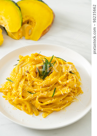 fettuccine pasta with butternut pumpkin creamy sauce fettuccine pasta with butternut pumpkin creamy sauce 98235662