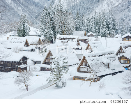 富山_大雪五箇山合掌村 98236167