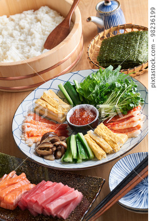 手捲壽司的用料 手捲壽司的用料 98236199