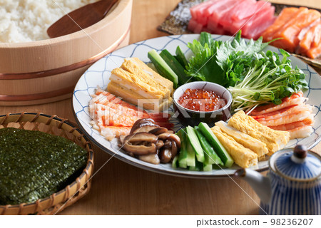 手捲壽司的用料 手捲壽司的用料 98236207