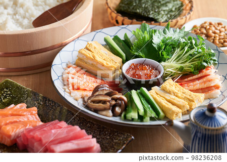 手捲壽司的用料 98236208