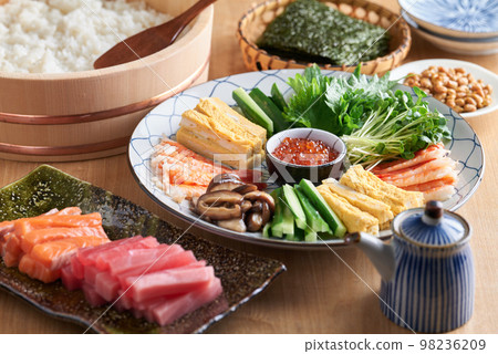 手捲壽司的用料 手捲壽司的用料 98236209