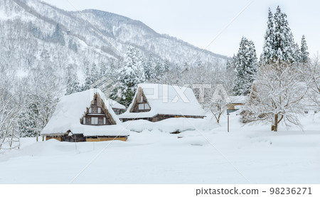 富山_大雪五箇山合掌村 富山_大雪五箇山合掌村 98236271