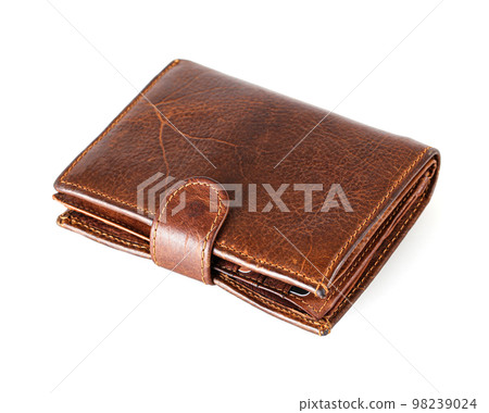 old men's wallet isolated on white background 98239024