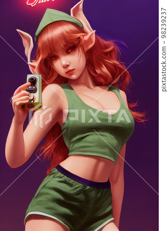 A fictional person, not based on a real person. A fantasy elf woman with brown hair takes selfies. Long brown hair, sharp elf ears, beautiful blue eyes. 3D render. A fictional person, not based on a real person. A fantasy elf woman with brown hair takes selfies. Long brown hair, sharp elf ears, beautiful blue eyes. 3D render. 98239237